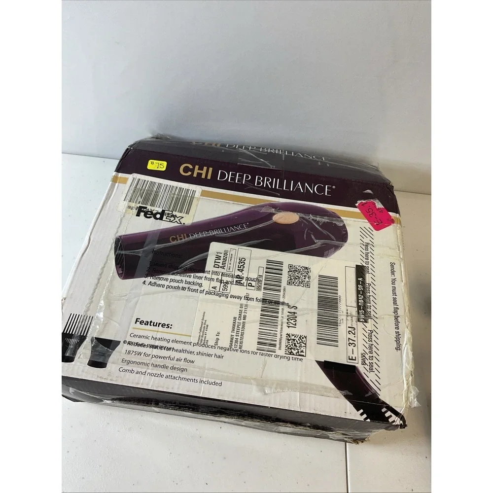 CHI Deep Brilliance Hair Dryer  Purple 1875‎ watt 11ft cord